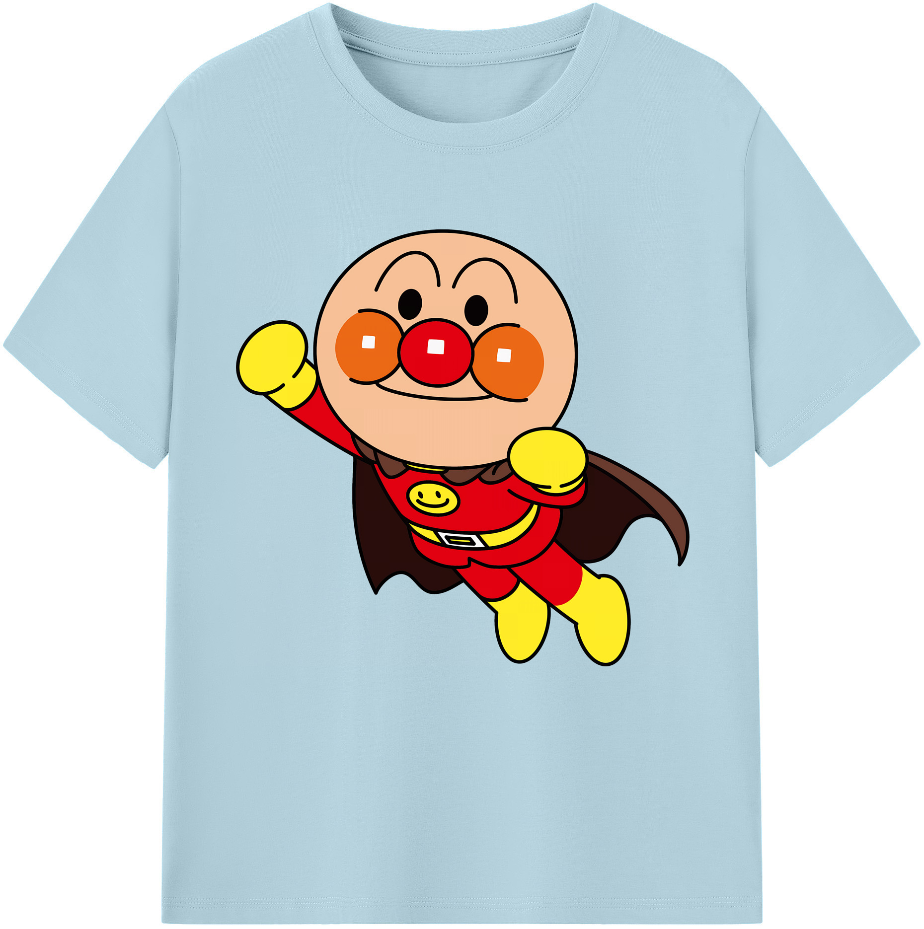 （画像用） アンパンマン Anpanman 綿100％半袖Tシャツ（フロントプリント）
